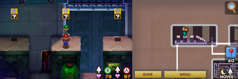 Blocks 22 to 24 in Woohoo Hooniversity of Mario & Luigi: Superstar Saga + Bowser's Minions.