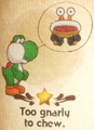 "Too gnarly to chew." discovery from Snurfboard Habitat in Yoshi and the Mysterious Book