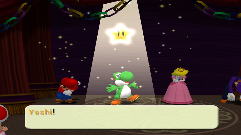 File:Yoshi receiving a Bonus Star in Mario Party 4.png