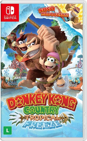 File:Donkey Kong Country Tropical Freeze Nintendo Switch BR box art.jpg