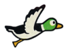 A sticker of Duck