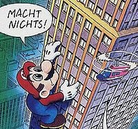 Mario climbing up the Empire State Building