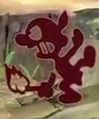 Mr. Game & Watch's Fire Attack forward smash which references a Native American stereotype.