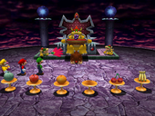 Screenshot of Fruits of Doom from Mario Party 4.
