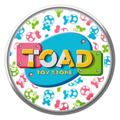 A Mario Kart Tour Toad Toy Store badge