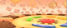 View of GCN Cookie Land in Mario Kart Tour