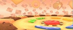 View of GCN Cookie Land in Mario Kart Tour
