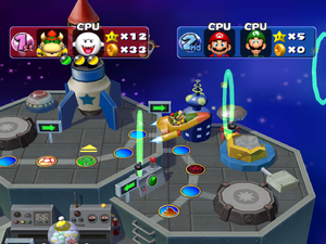 The air taxi from Future Dream in Mario Party 5