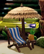 Jungle Retreat goal-line decoration
