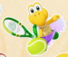 A sticker for the player card in Mario Tennis Fever
