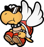 Red Paratroopa from Super Paper Mario.