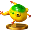 Yellow Wollywog trophy from Super Smash Bros. for Wii U