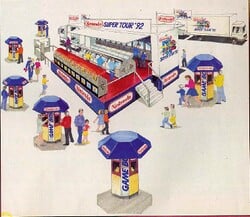 Artwork of Unfolded Trucks from Nintendo Super Tour '92