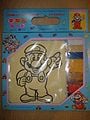 A "Color Me Mario" kit, supplied with paint color palettes, and several Mario line art pieces