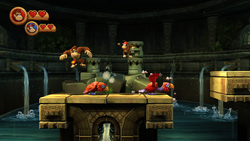 Damp Dungeon in Donkey Kong Country Returns