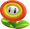 Artwork of a Fire Flower for Super Mario 3D Land