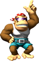 Artwork of Funky Kong for DK: Jungle Climber