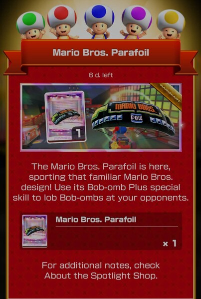 File:MKT Tour99 Spotlight Shop Mario Bros Parafoil.jpg