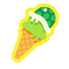 A sticker from Mario Kart World