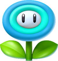 The icon for the Ice Flower in Mario Kart World