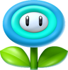 The icon for the Ice Flower in Mario Kart World