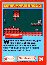 One of the Nintendo Collector Cards