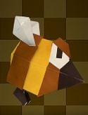 An origami Stingby from Paper Mario: The Origami King.