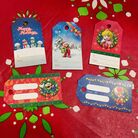 Thumbnail of a set of printable Mario-themed holiday gift tags