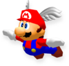 Render of Wing Mario from the Super Mario 3D All-Stars version of Super Mario 64
