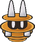 Sprite of a Spania from Paper Mario: The Thousand-Year Door.