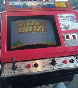 Arcade machine of VS. Super Mario Bros.