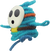 Artwork of a blue Shy Guy from Yoshi's Woolly World