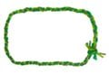 A green cord border