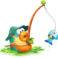 Artwork of a creature from Yoshi and the Mysterious Book