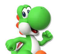 Artwork of Yoshi, from Mario Portal