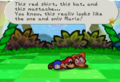 Goombaria discovers Mario after his defeat by Bowser.