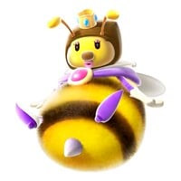 Artwork of Honey Queen in Mario Kart 7.