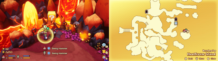 15th block in Heatfreeze Island from Mario & Luigi: Brothership