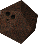 Rendered model of a boulder from Mario Kart 64