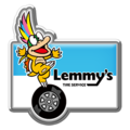 A Lemmy's Tire Service badge from Mario Kart Tour