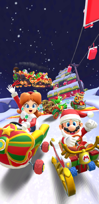 The 2022 Holiday Tour from Mario Kart Tour