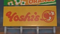Yoshi's advert in Mario Kart World