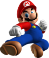 Mario in a combat position