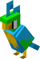 Cyan parrot (Super Mario Mash-up)