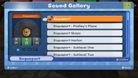 The Sound Gallery playing a track in Paper Mario: The Thousand-Year Door (Nintendo Switch)