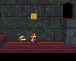 Ninth ? Block in Palace of Shadow of Paper Mario: The Thousand-Year Door.