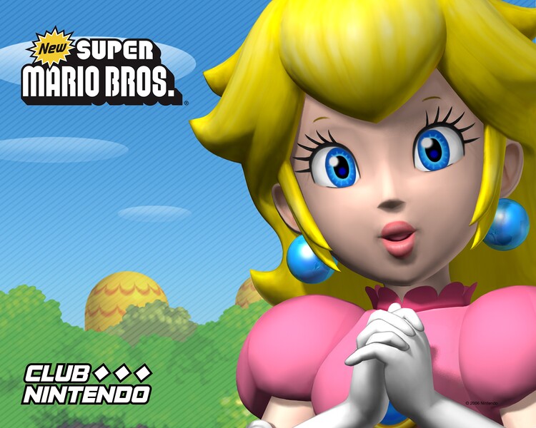 File:Princess Peach NSMB Clubnintendomx wallpaper.jpg