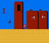 Mario in World 2-3 of Super Mario Bros. 2.