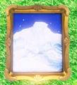 A painting from the Mushroom Kingdom to the Snow Kingdom