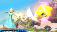 A screenshot of Rosalina and a Luma